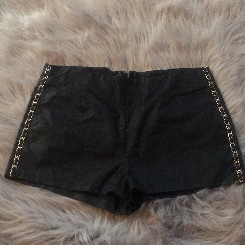 Forever 21 faux leather shorts